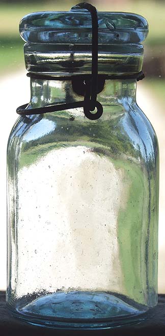 Lightning SALESMAN SAMPLE Half Pt PUTNAM 437 Fruit Jar